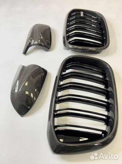 Ноздри зеркала карбон BMW X4 G02 X4M F98