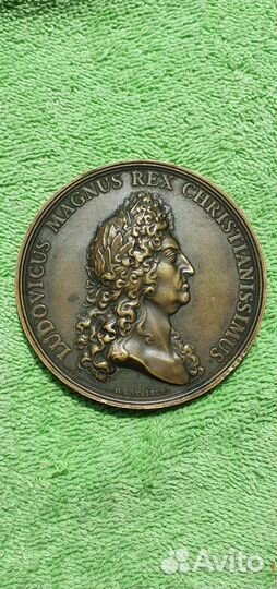 Медаль Разрушение Гейдельберга 1693, 1867 г. Франц