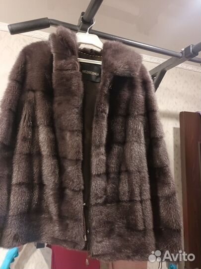 Шуба норковая 42 44 короткая капюшон