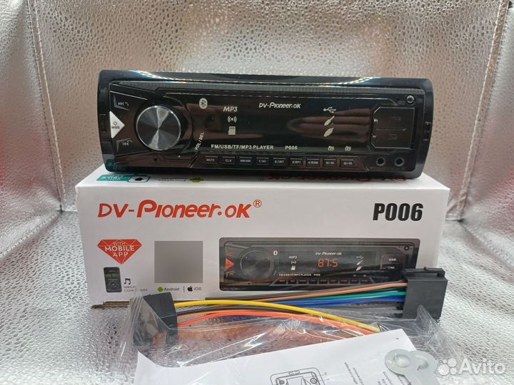 Новая магнитола pioneer p 006 с Bluetooth