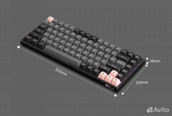 Механическая клавиатура Akko 3084B Black & Pink