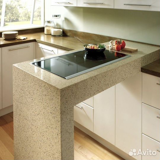 Барная стойка из искусственного камня с замером