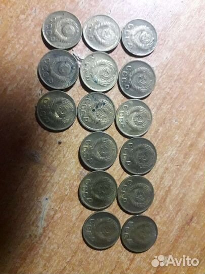 Монеты 1 копейка СССР