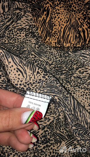 Платье рубашка 44, 44-46, натуральная ткань