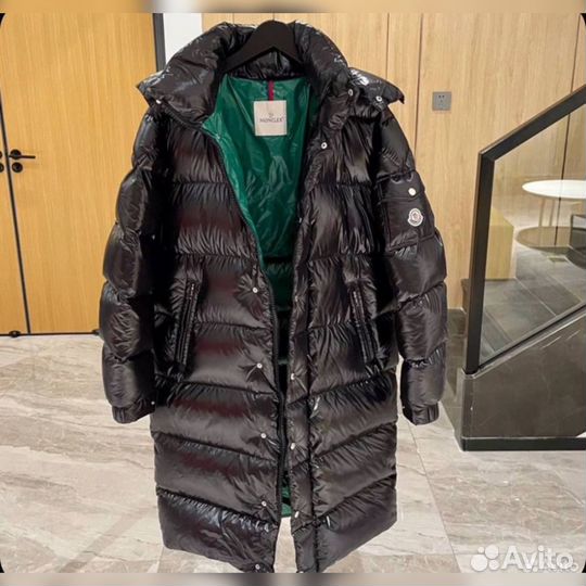 Пуховик moncler мужской длинный