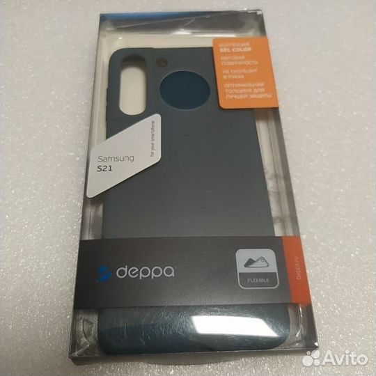 Чехол Deppa Gel Color для Galaxy S21 синий