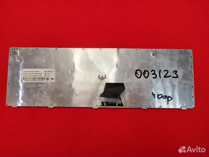 Бу3123 Клавиатура Lenovo Z560 Z565 G570 G770 z570