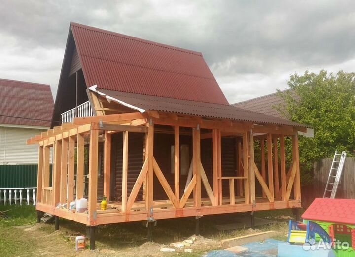 Пристройка к дому - веранды, беседки, террасы