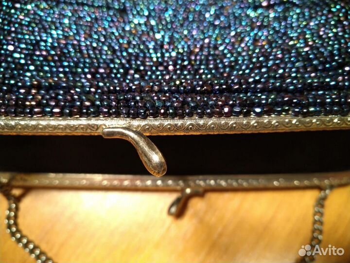 Старинная сумочка-клатч. Биссер