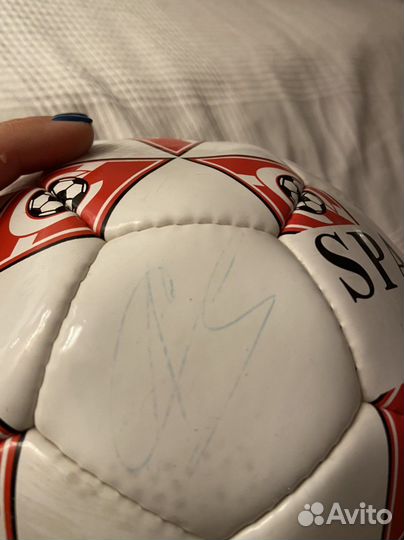 Мяч 2001г. с автографами чемпионского состава