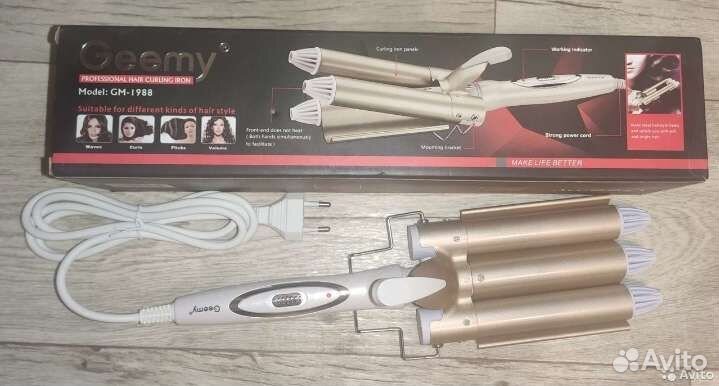 Плойка тройная для волос