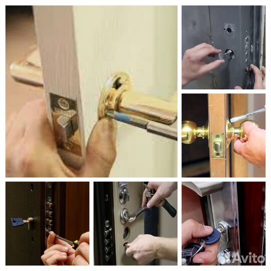 Ремонт, замена ручек дверных замков входных дверей