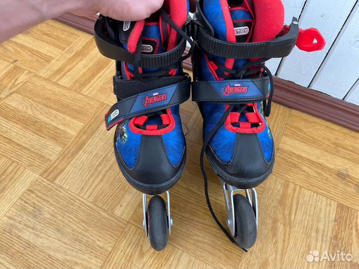 Роликовые коньки marvel ReAction+сумка. Р. 31-36