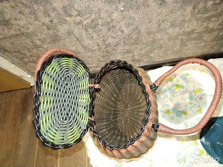 Корзина плетеная СССР