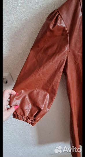 Платье эко кожа