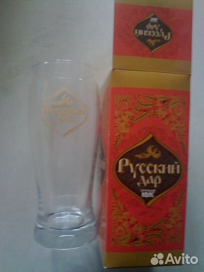 Подарочный бокал-Русский квас(новый)