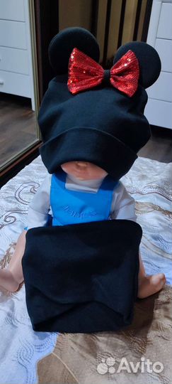 Комплект шапка и снуд для девочки