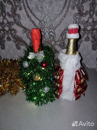 Украшения под ёлку. Дед мороз & Елка искусственная