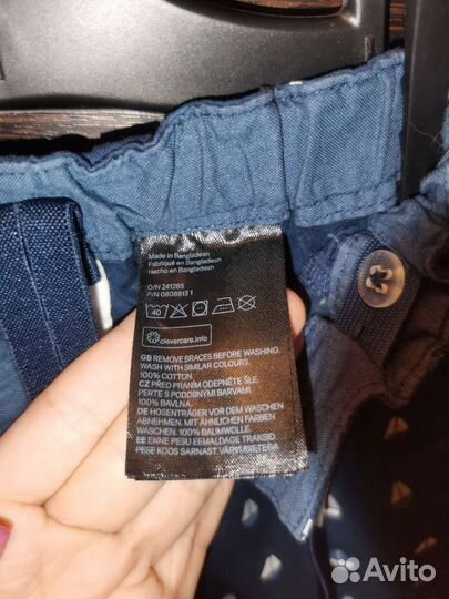 Шорты с подтяжками детские H&M