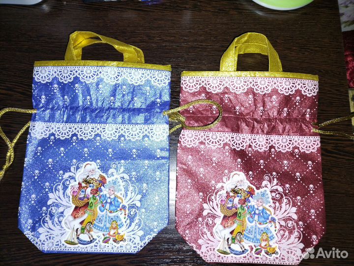 Мешочек для сладкого новогоднего подарка