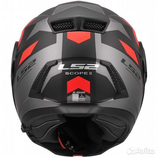 Modular Motorcycle Мотошлем P/J LS2 FF902 scope II duria Black Red