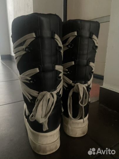 Ботинки rick owens x moncler на руках