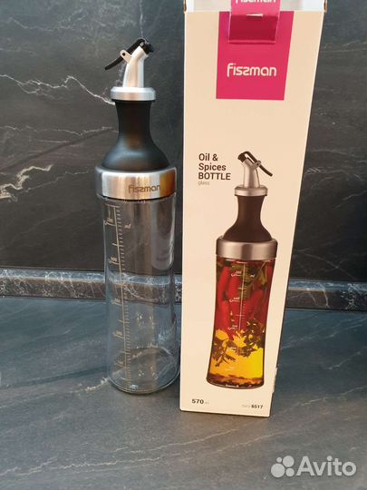 Бутылка ёмкость для масла Fissman 570мл новая