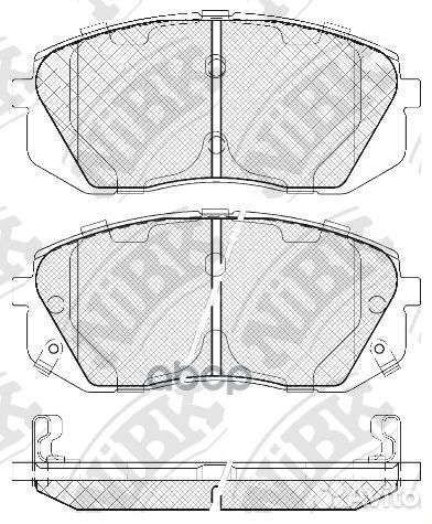 Колодки тормозные дисковые перед PN0052 NiBK
