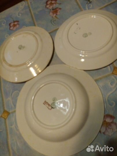 Тарелки Будянский фарфоровый завод, СССР