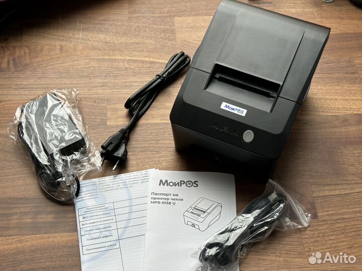 Притер чеков термопринтер для печати чеков черный