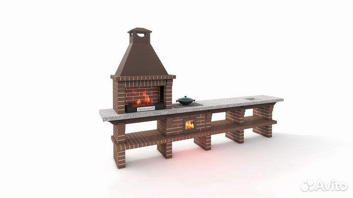 Сборный барбекю комплекс В наличии