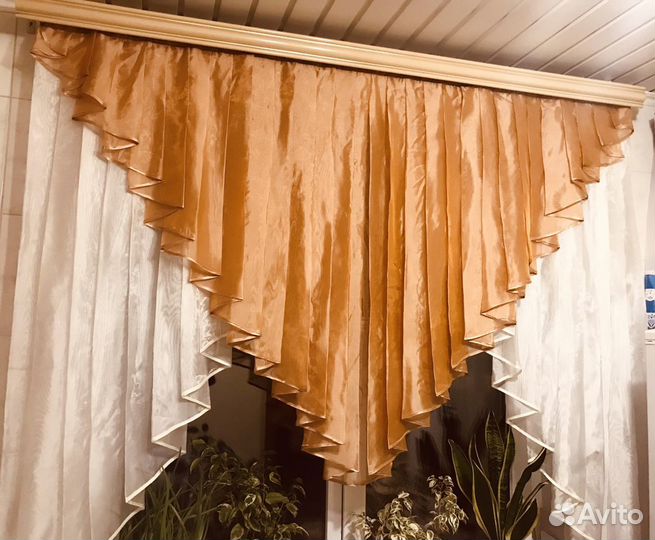 Шторы ночные, для кухни, карниз