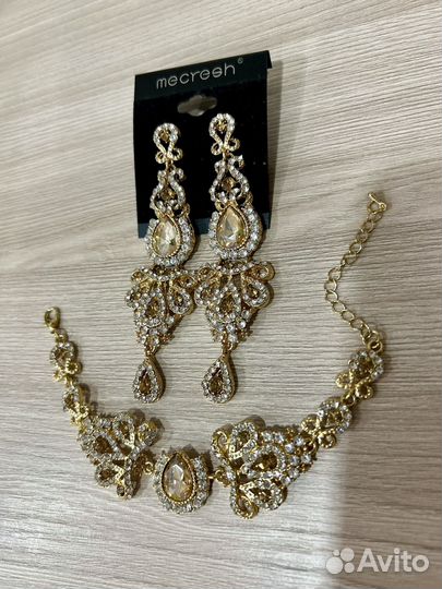 Серьги и браслет. Бижутерия на никах