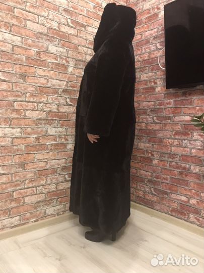 Шуба норковая блэкглама длинная
