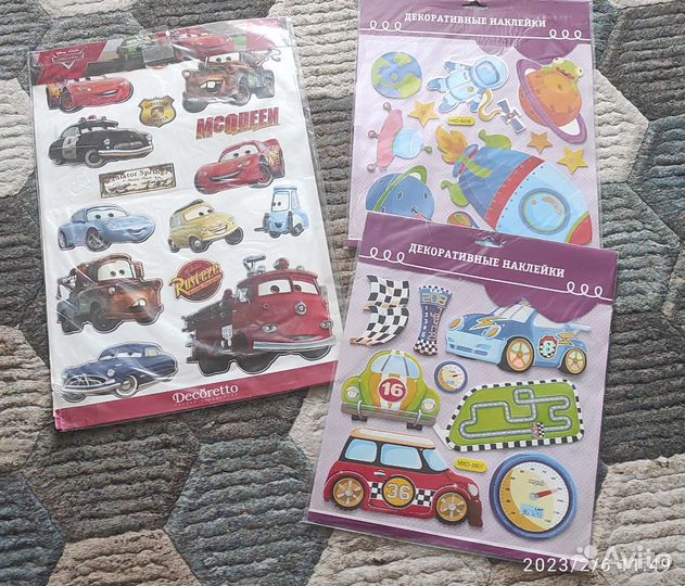 Наклейки декоративные Тачки
