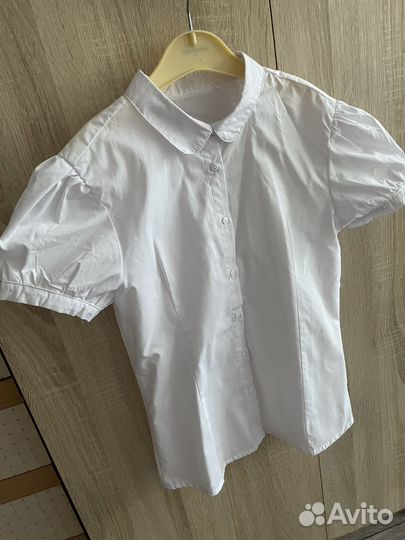 Блузка белая школьная 152