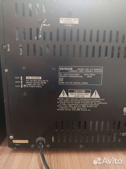 Музыкальный центр aiwa nsx-990