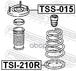 Опора амортизатора задняя toyota carina E AT19#