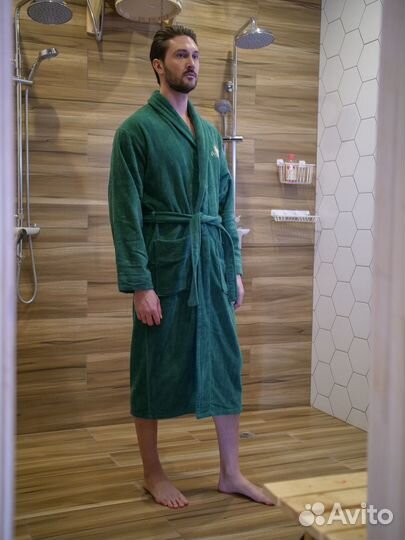 Банный махровый халат