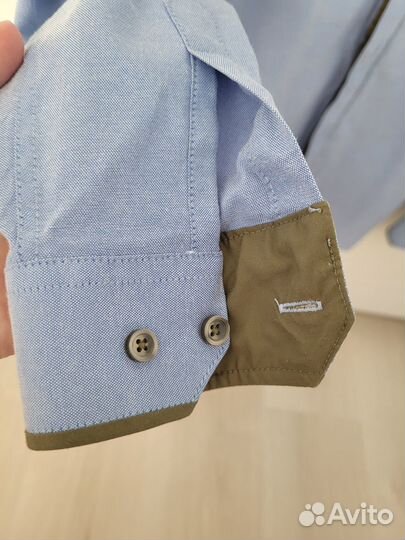 Рубашки для мальчика серые, голубые 122 и 140
