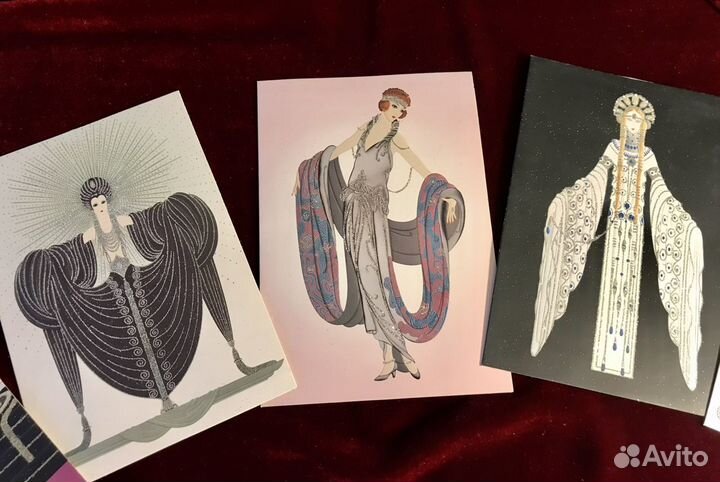 Блокнот -буклет с открытками Эртэ