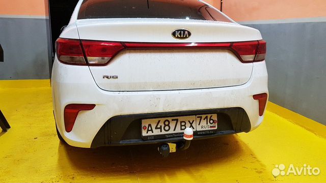 Фаркоп тсу заводской на Киа Рио 4/ Хендай Солярис