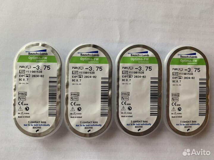 Контактные линзы Bausch+Lomb Optima -4.25