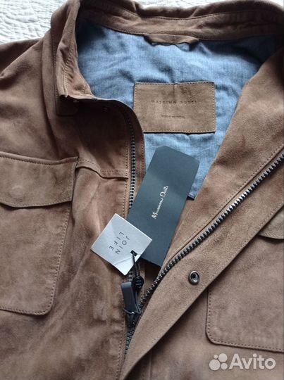 Кожаная куртка мужская 52- 54 Massimo Dutti новая