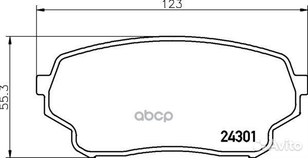 Колодки тормозные MDB2780 Mintex