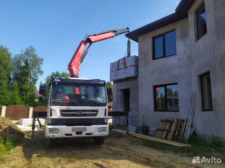 Аренда и услуги манипулятора, стрела 6 т, 10 м, борт 12 т, 7 м