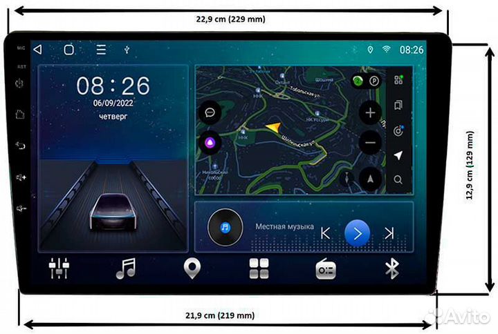 Topway TS18 2+32GB 8 ядер для Suzuki Swift 2016-20