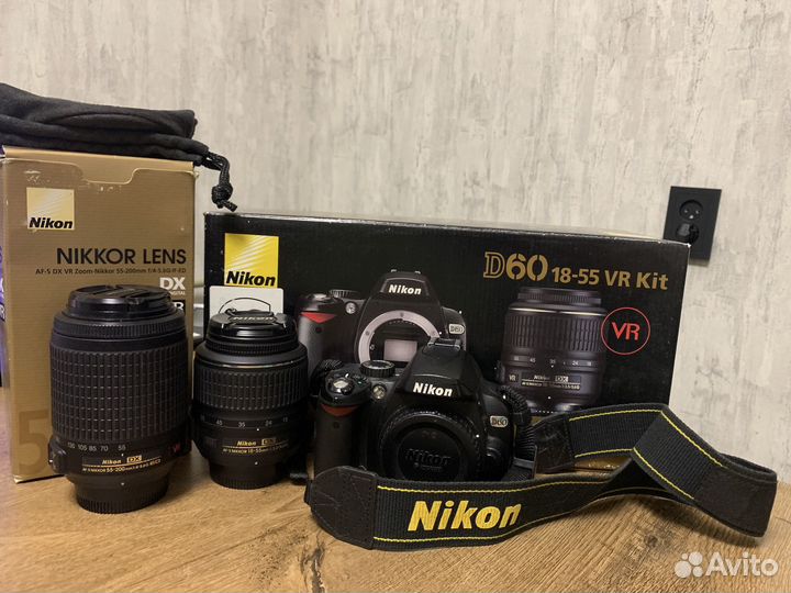 Зеркальный фотоаппарат nikon d60