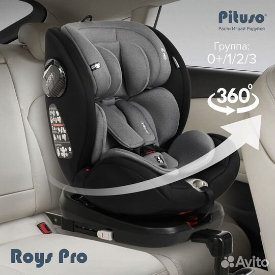 Автокресло поворотное 0-36кг, isofix