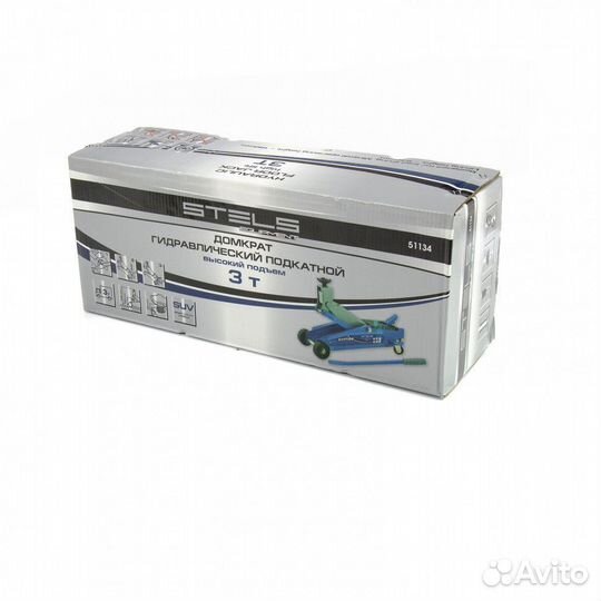 Домкрат Stels подкатной, 3т, SUV, 190-535 мм